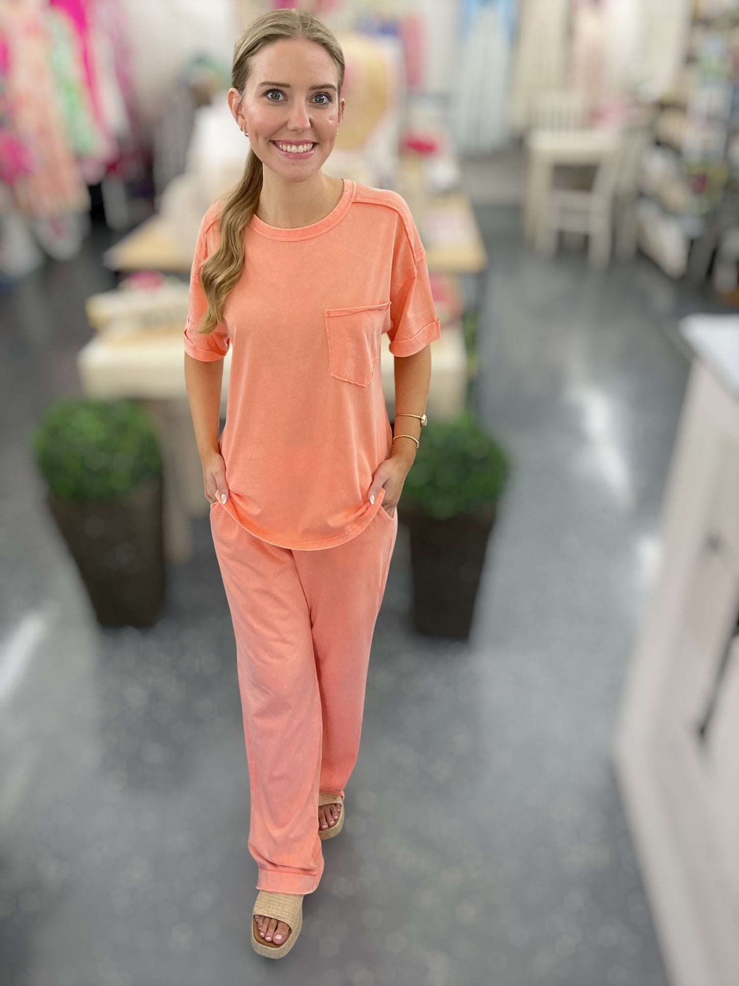 Z Acid Washed Lounge Set