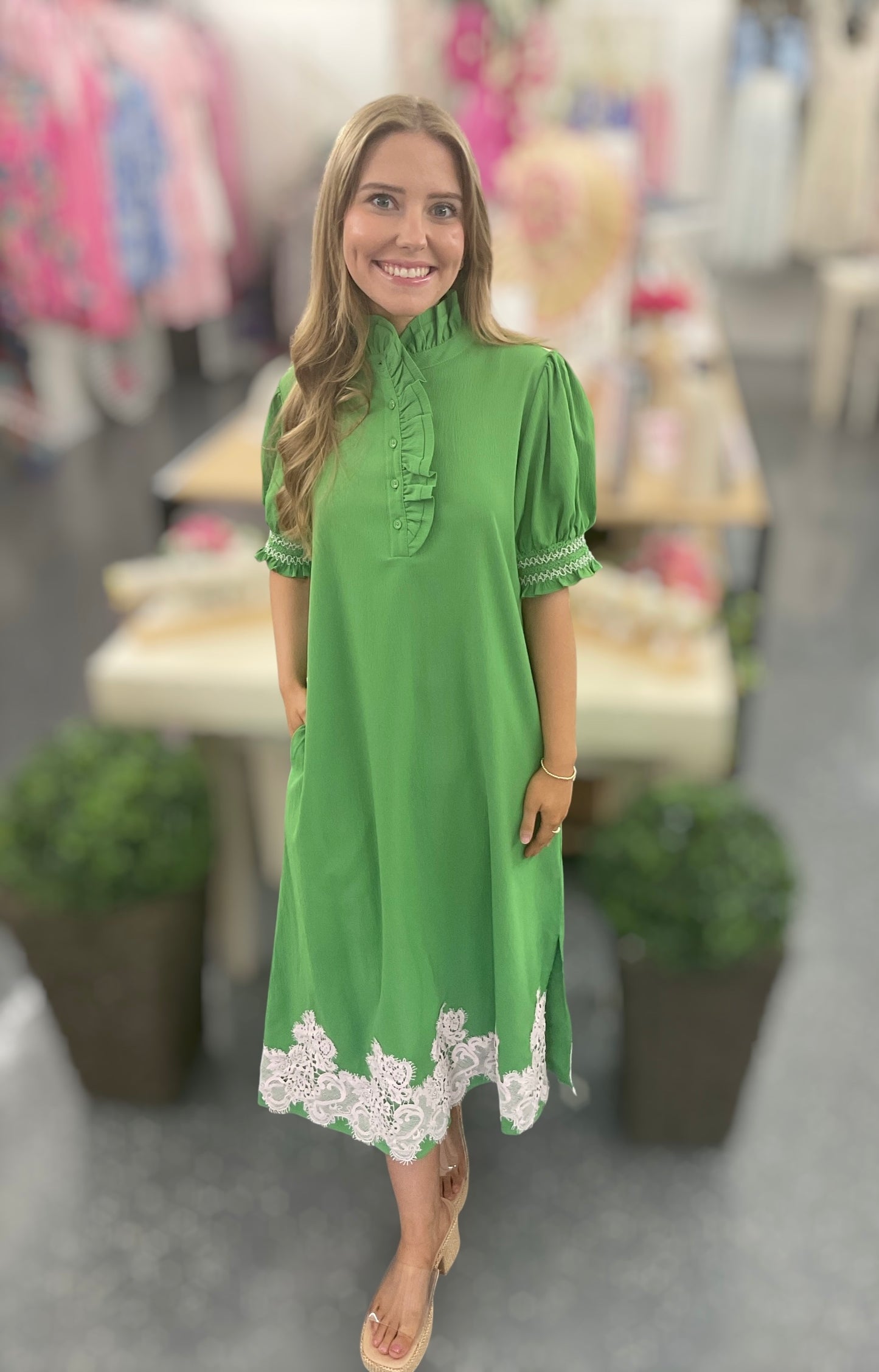 JD Emerald Grace Midi Dress