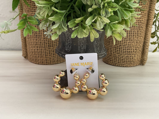 Gold Multi Bubble Ball Earrings JM