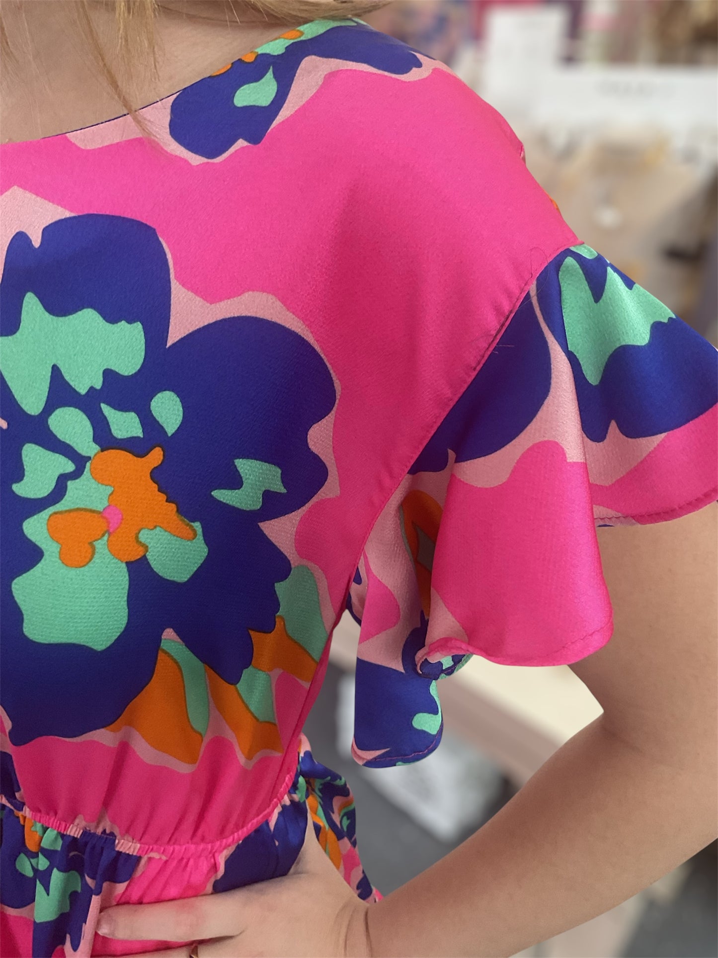 Pink Paradise Floral Dress