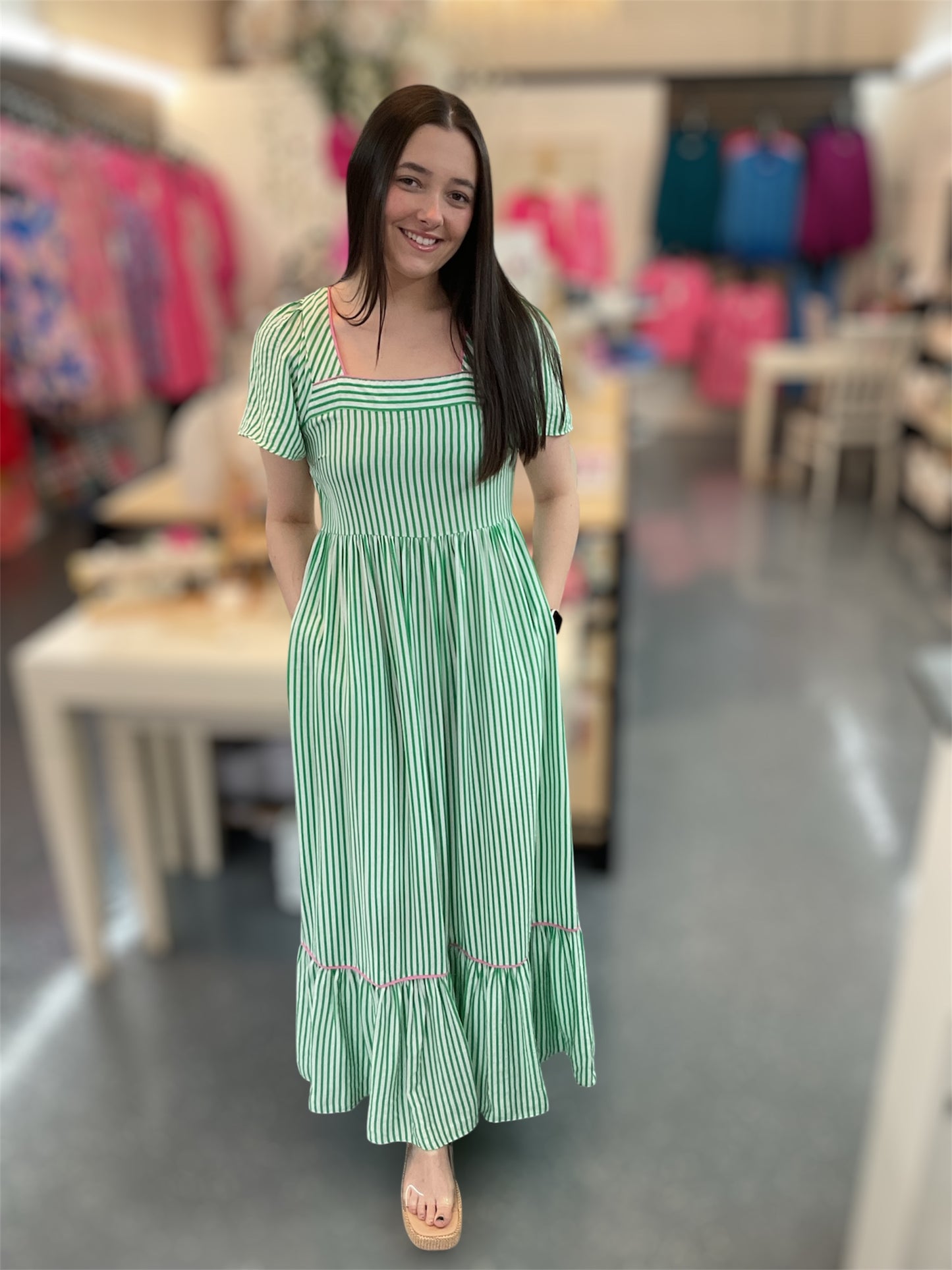 Sweet Magnolia Stripe Dress