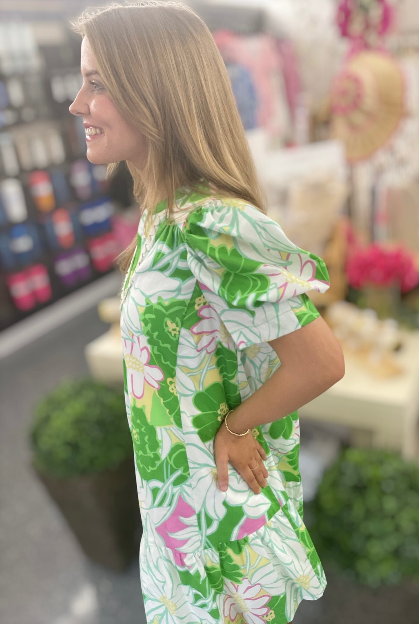 UM Garden Green Bloom Dress
