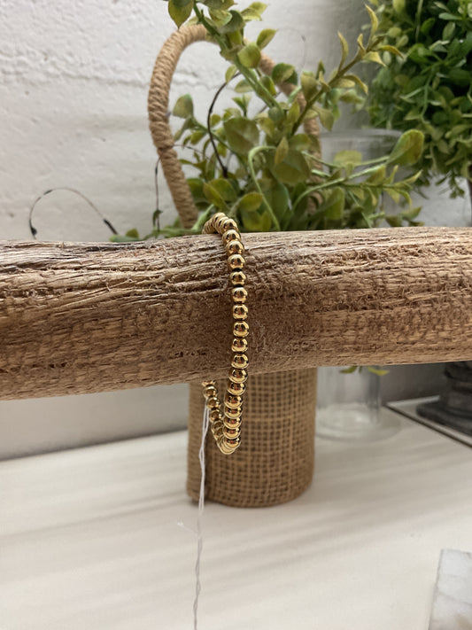 Small Gold Beaded Bracelet