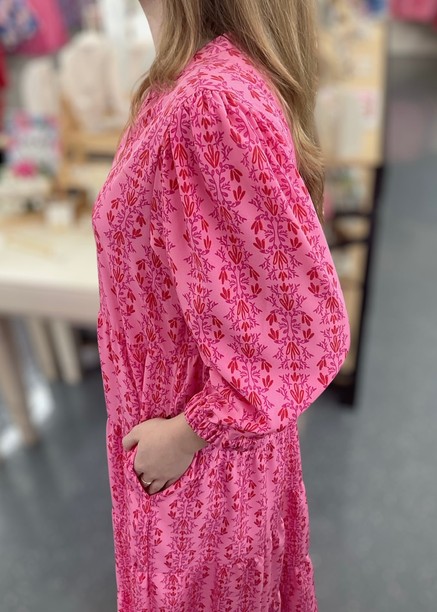 MS Pink Heirloom Vine Dress