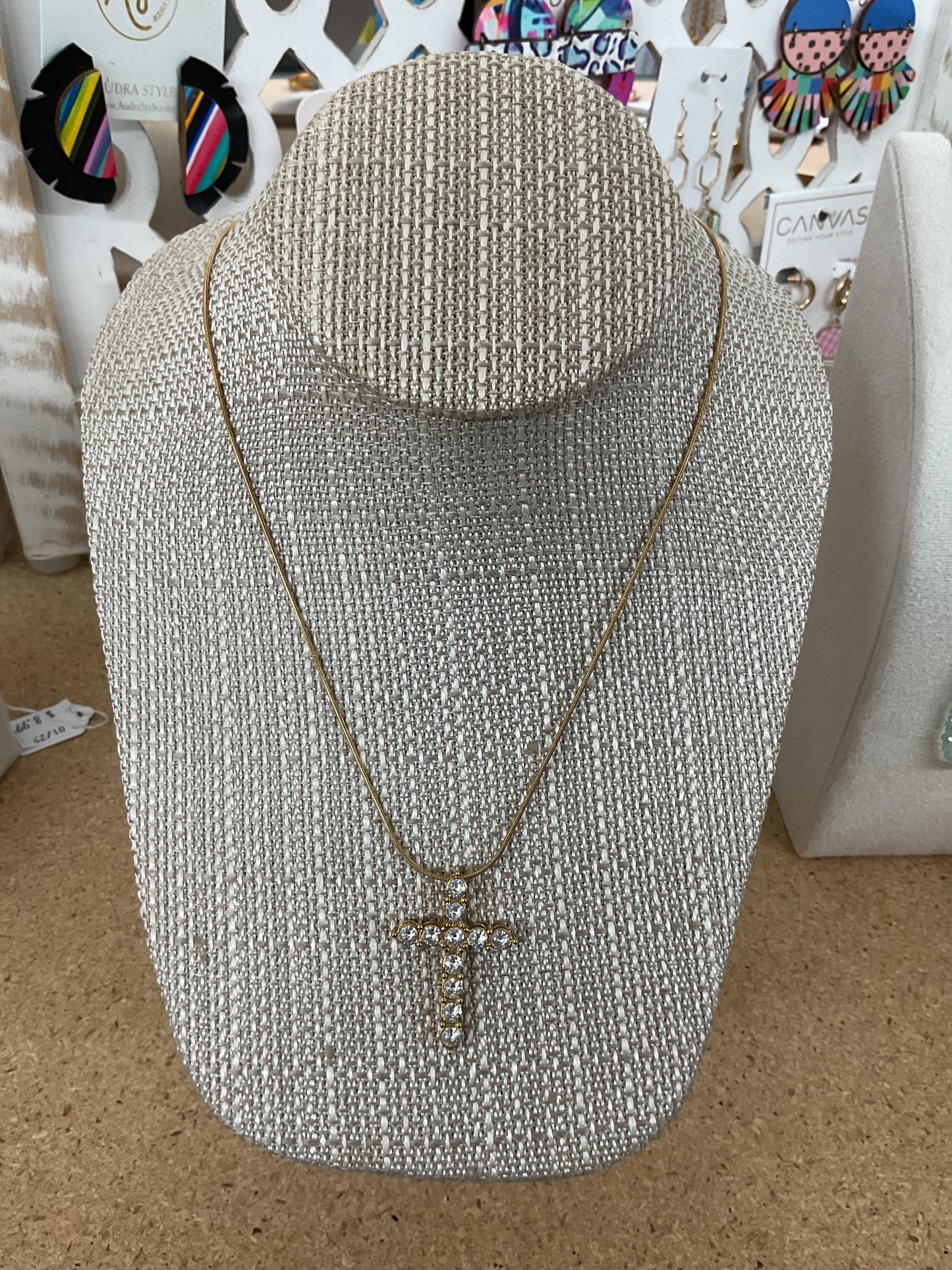 Chan Sutt Pearls XL Cross Necklace