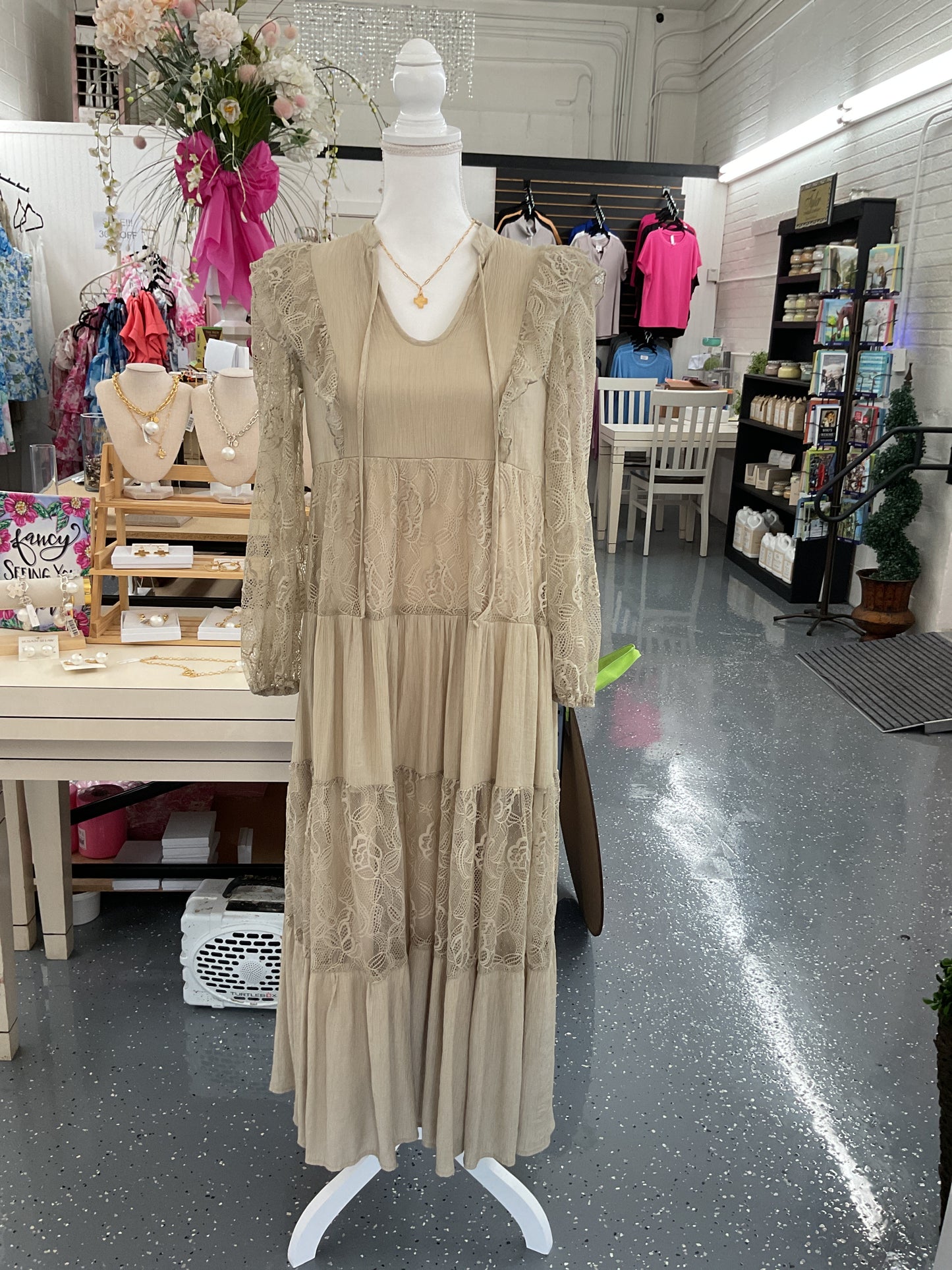 The Tan Willow dress
