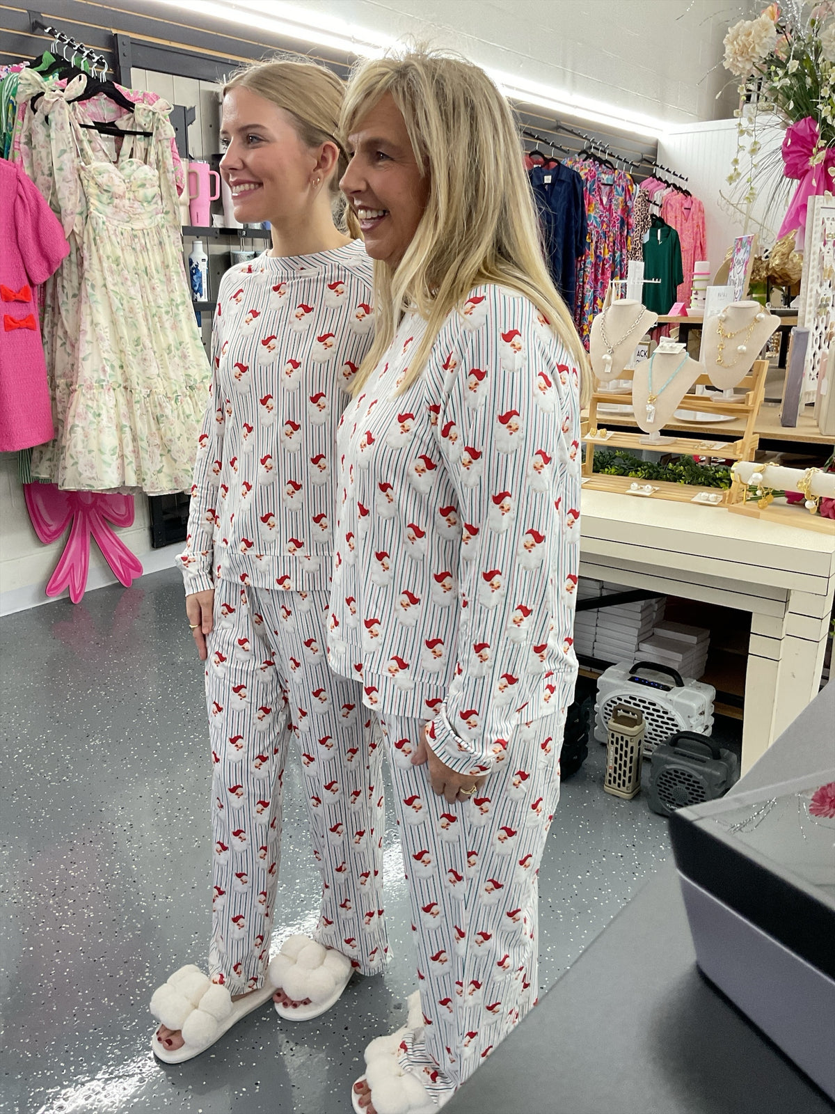 MS Santa Stripes Pajama Set