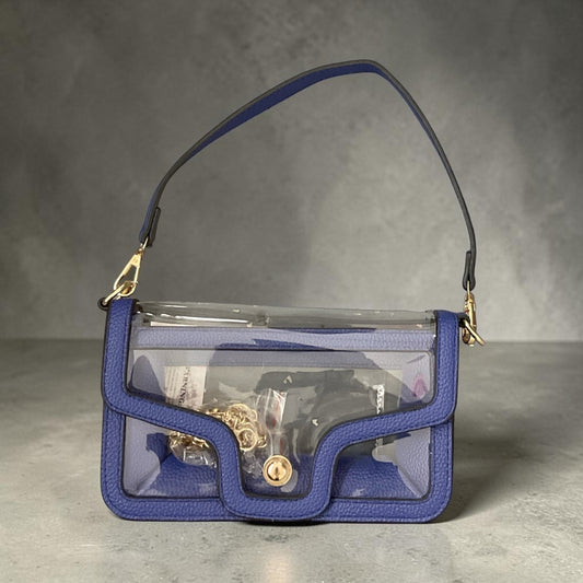 Blue Game Day Clear Stadium Bag Envelope