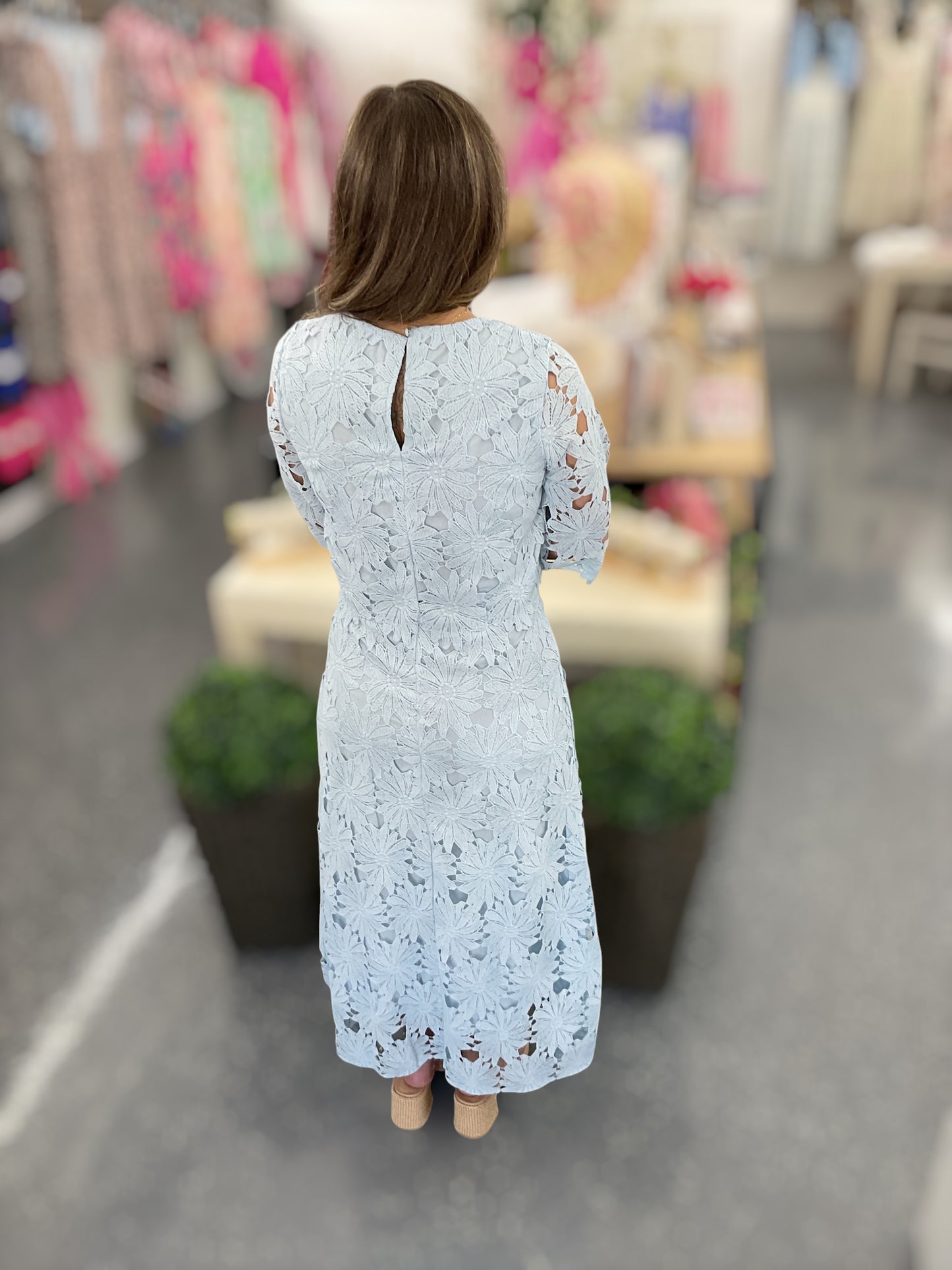 Blue Hydrangea Lace Set