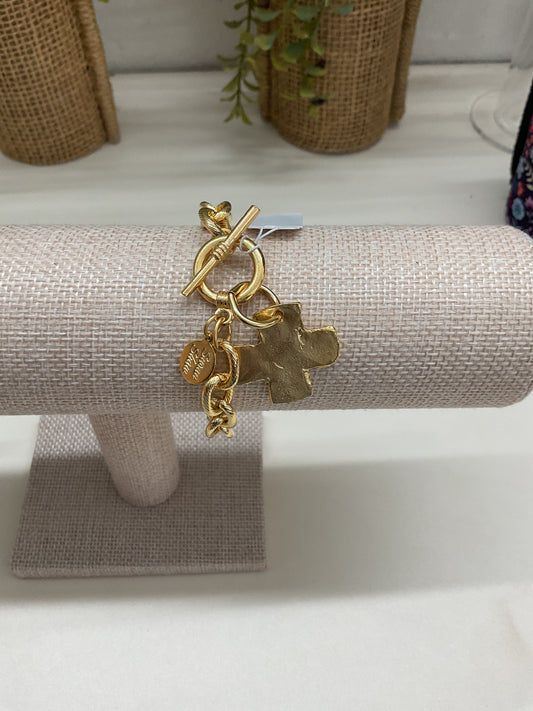 Susan Shaw Gold Toggle Bracelet