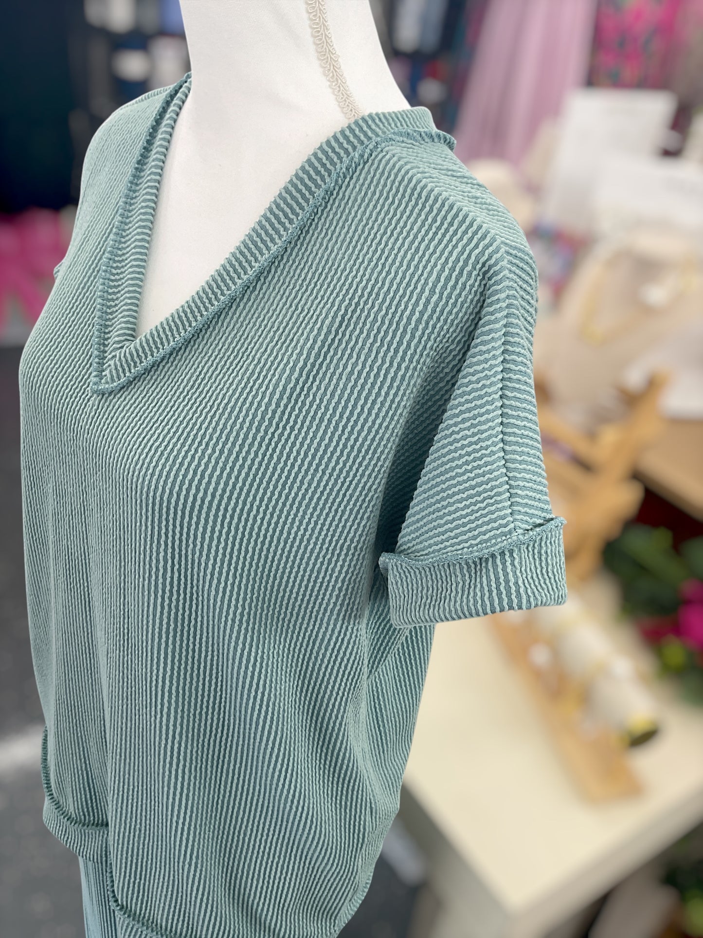 Seafoam Serenity Ribbed Set