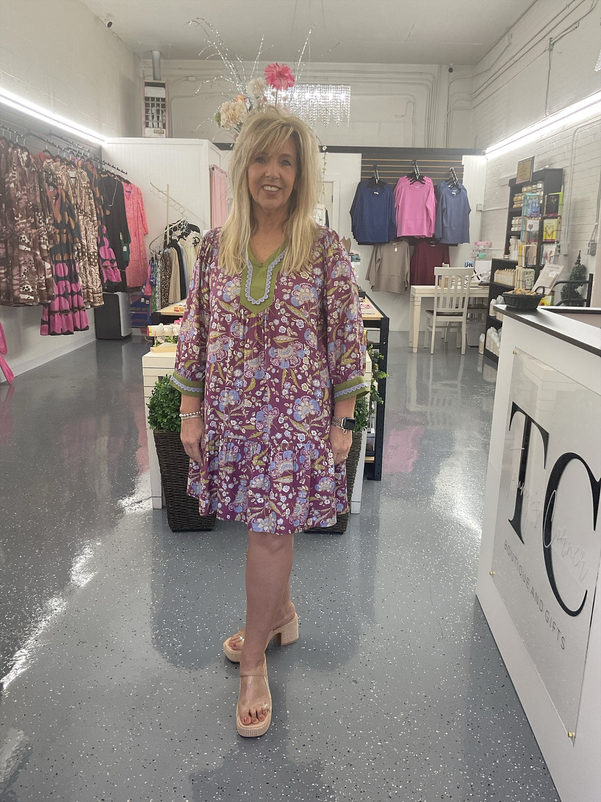 Plum Garden Dress