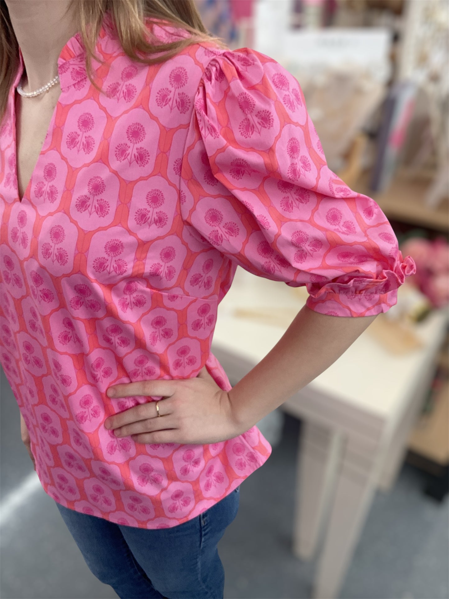 MS Rosette Charm Top