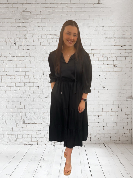 Onyx Tiered Dress