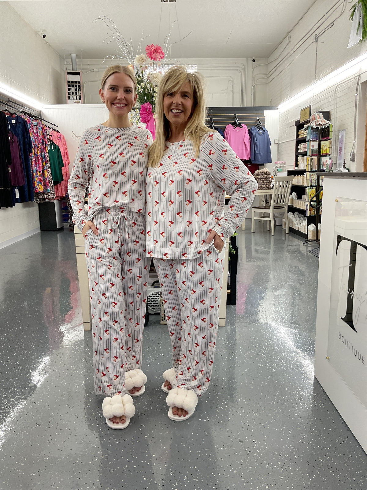 MS Santa Stripes Pajama Set