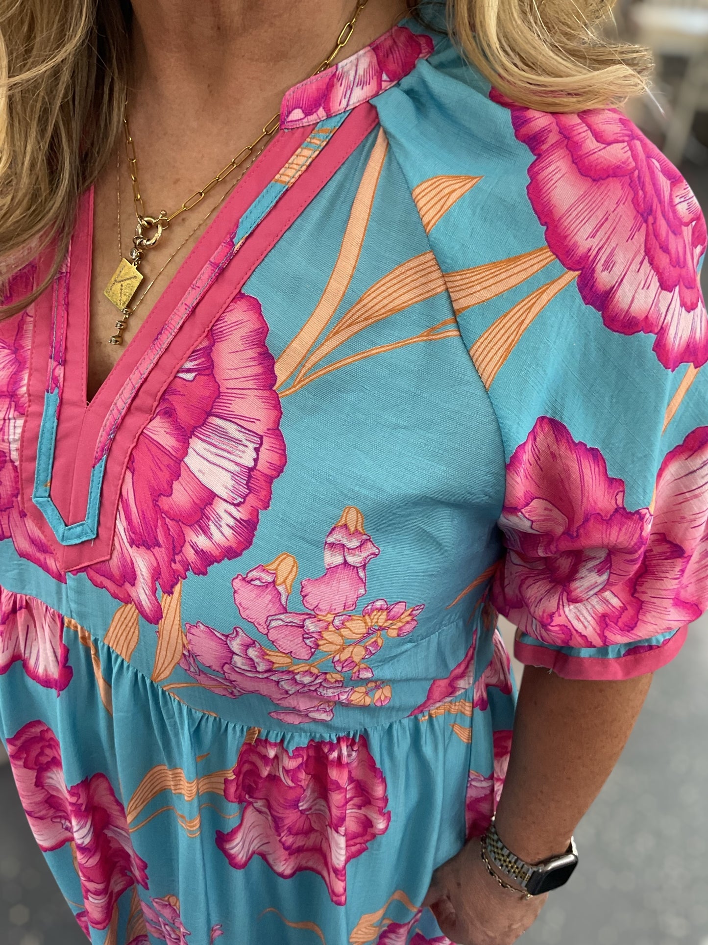 Tropical Bloom Breeze Maxi Dress