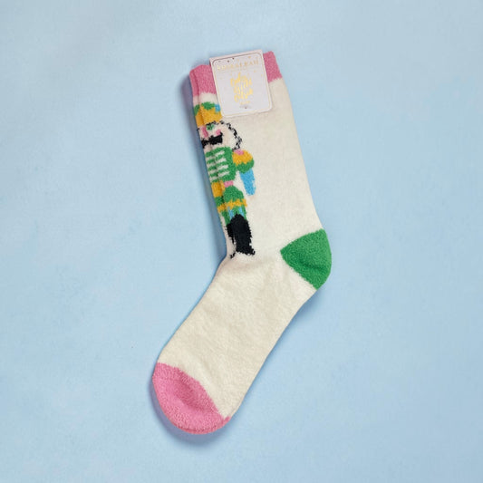 Ivory Nutcracker Socks