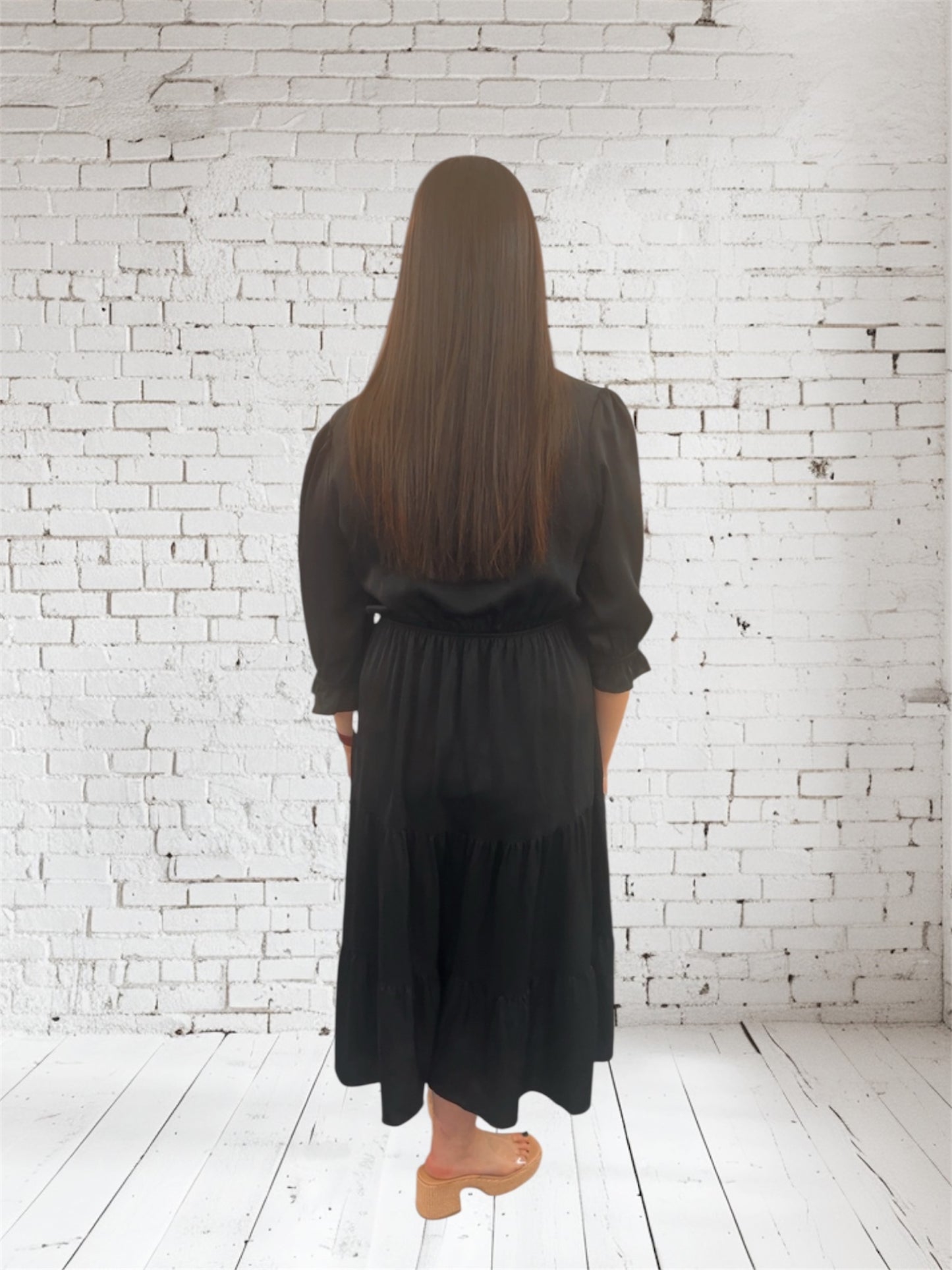 Onyx Tiered Dress