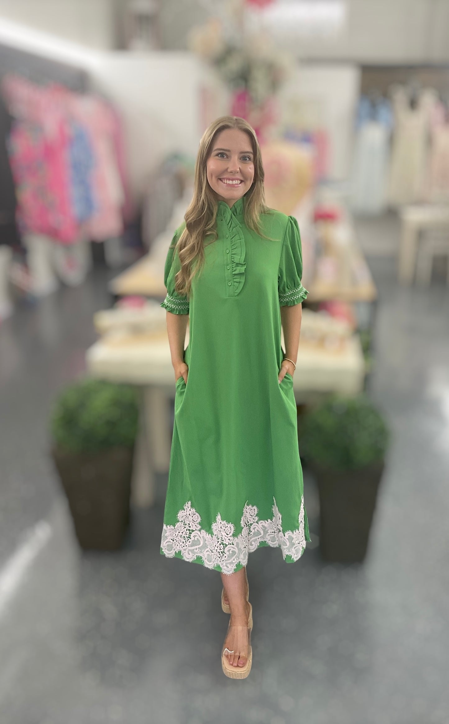 JD Emerald Grace Midi Dress