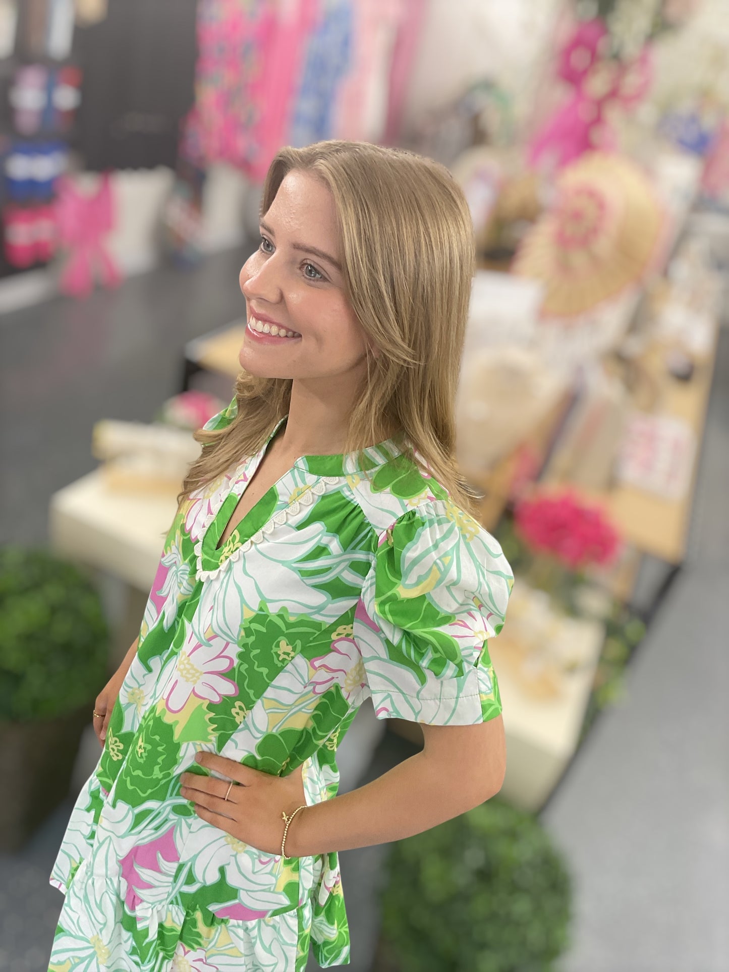 UM Garden Green Bloom Dress