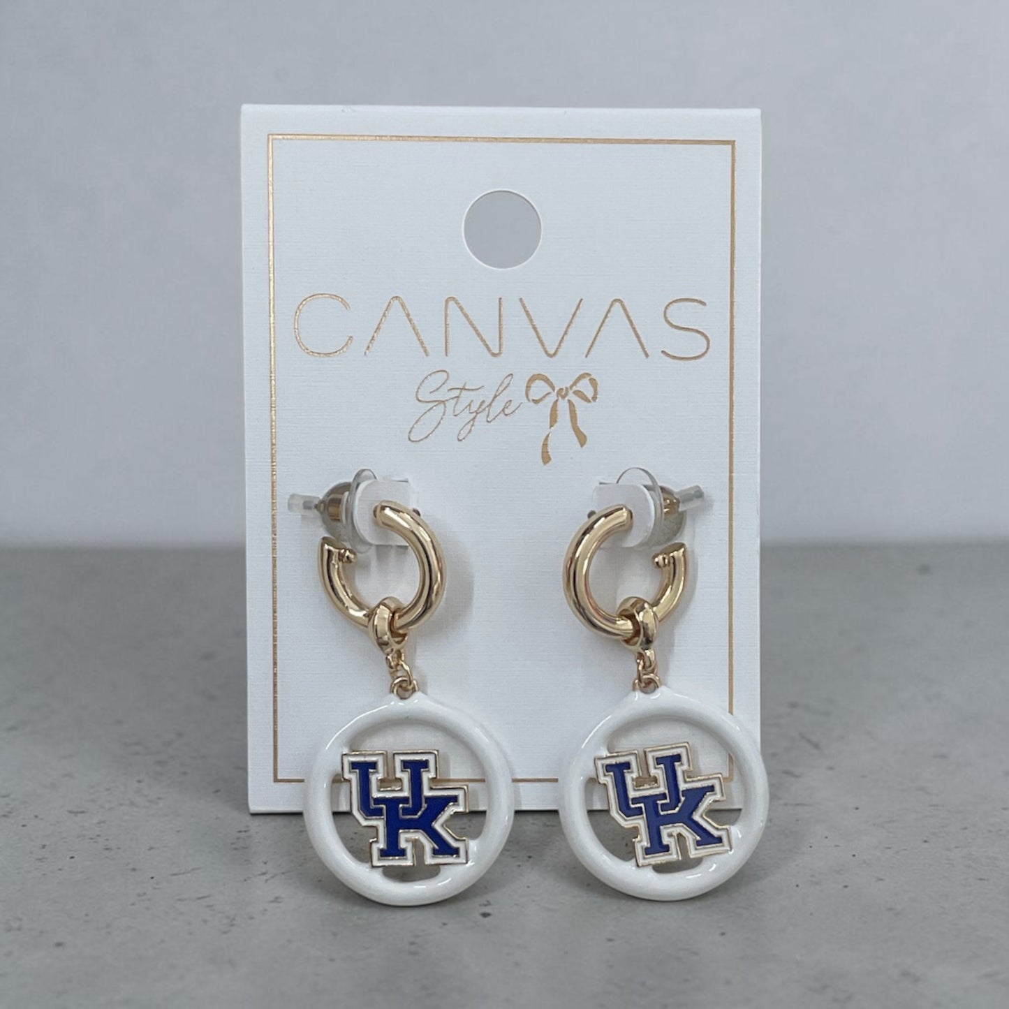 Kentucky Wildcats Medallion Hoop Earrings