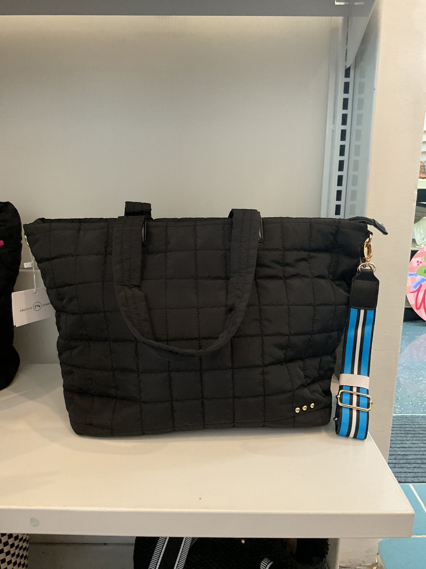 Day Dreamer Black Tote Bag