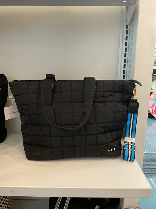 Day Dreamer Black Tote Bag