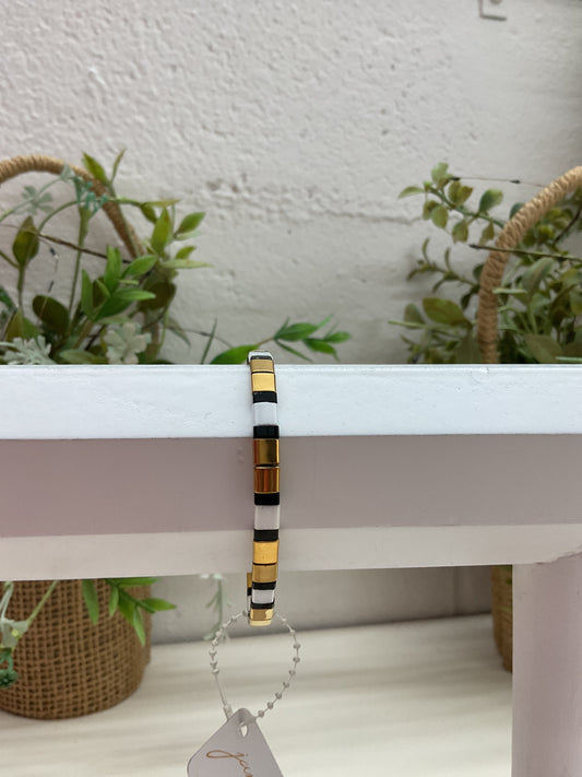 JM Trio Flat Bead Bracelet