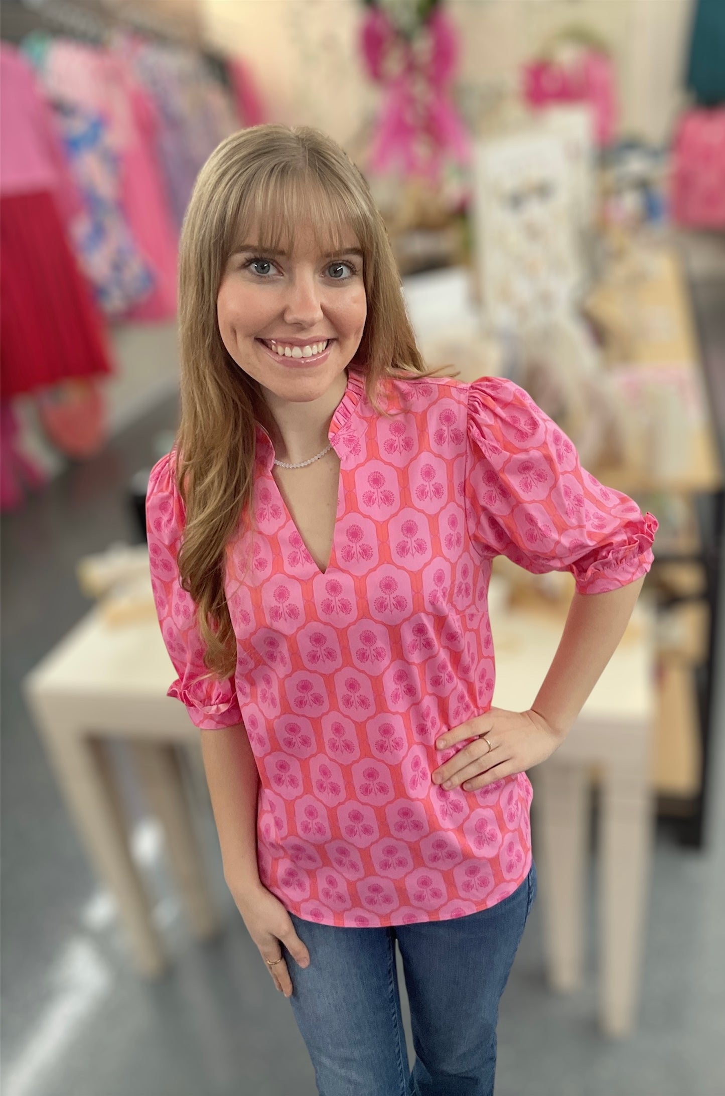 MS Rosette Charm Top