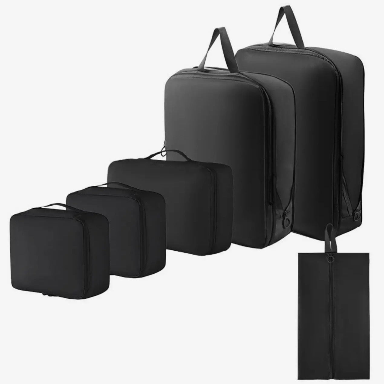 6 piece Compression Packing Cube Set
