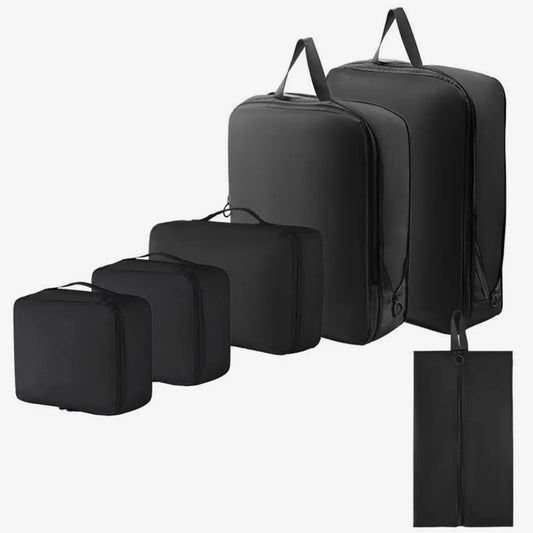 6 piece Compression Packing Cube Set