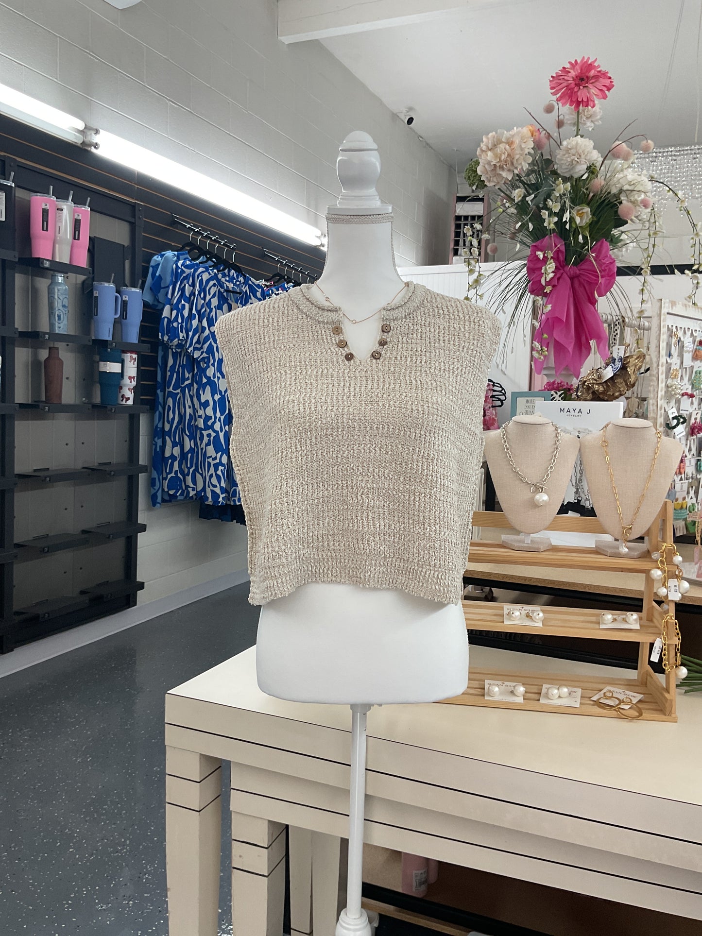 Sand Dune Knit Tank