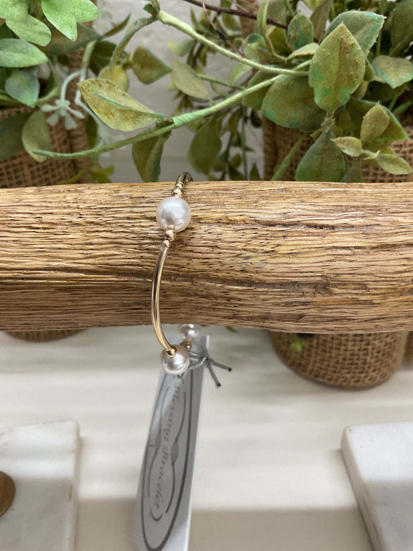 Pearl Medium Golden Blessing Bracelet