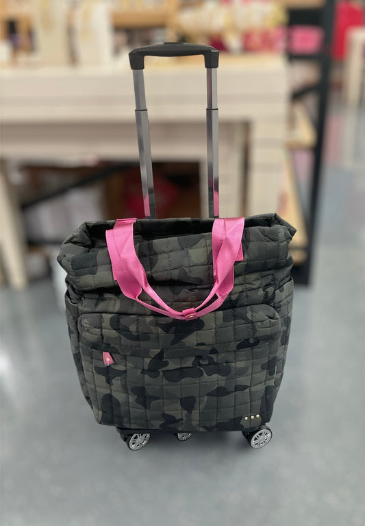 Tenley Quilted Roller Bag Camo