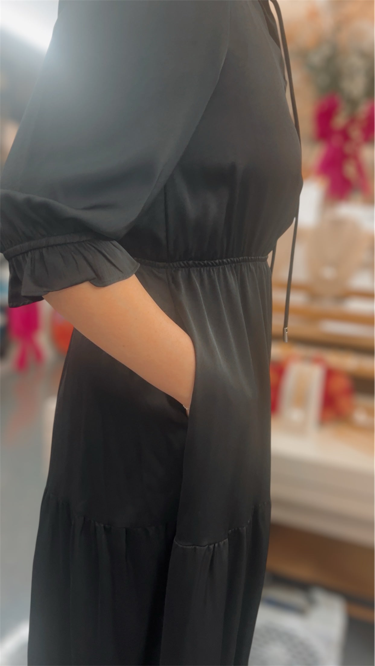 Onyx Tiered Dress