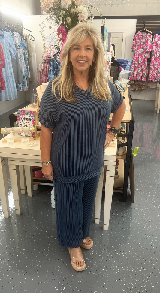 Life is Easy Navy Set