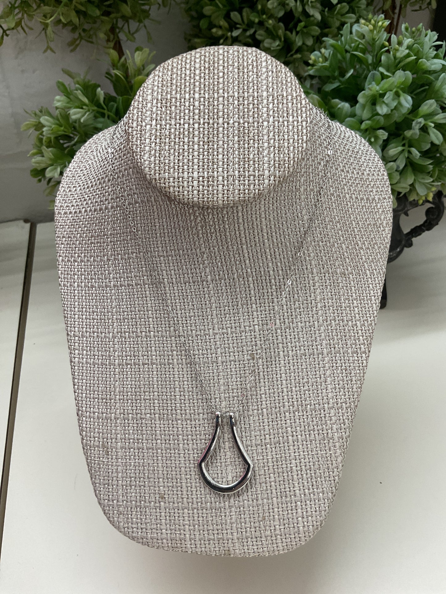 Ring Necklace Silver