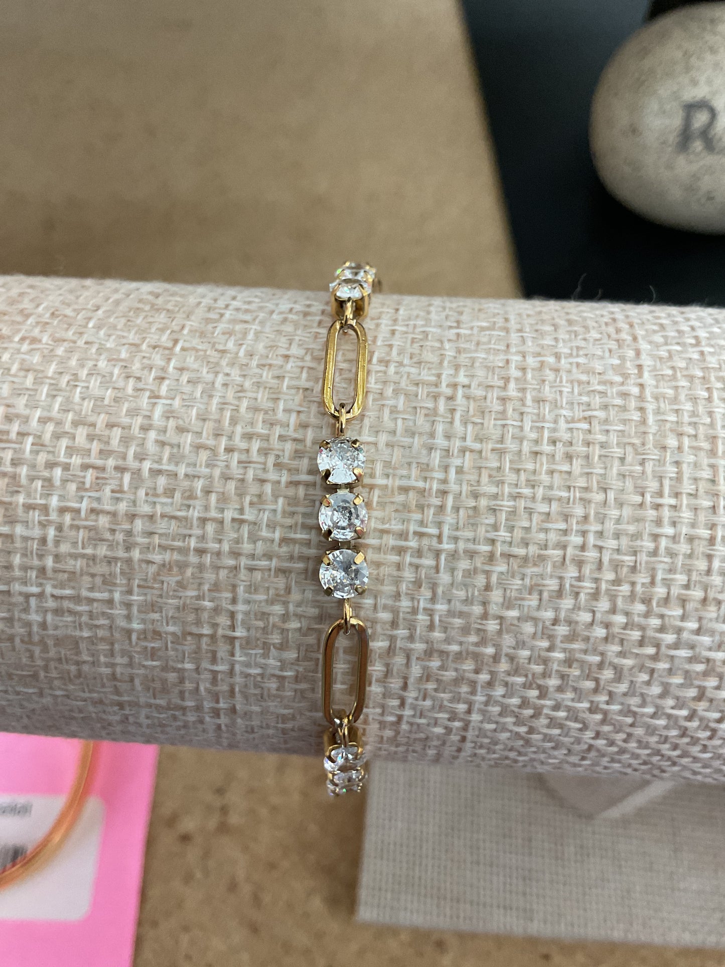 Chan Sutt Paperclip Diamond Bracelet