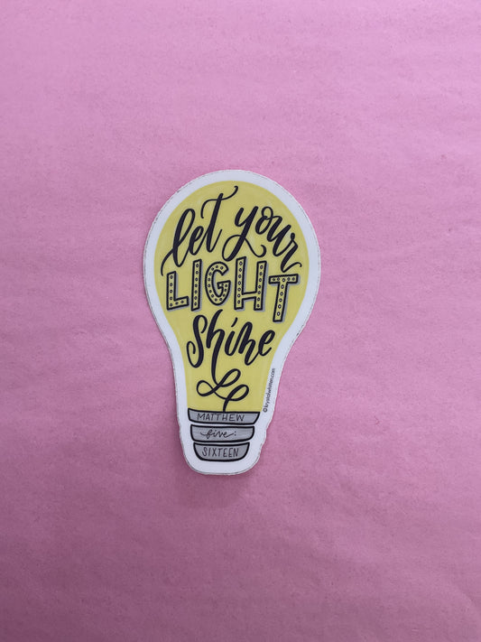 Let Your Light Shine Sticker