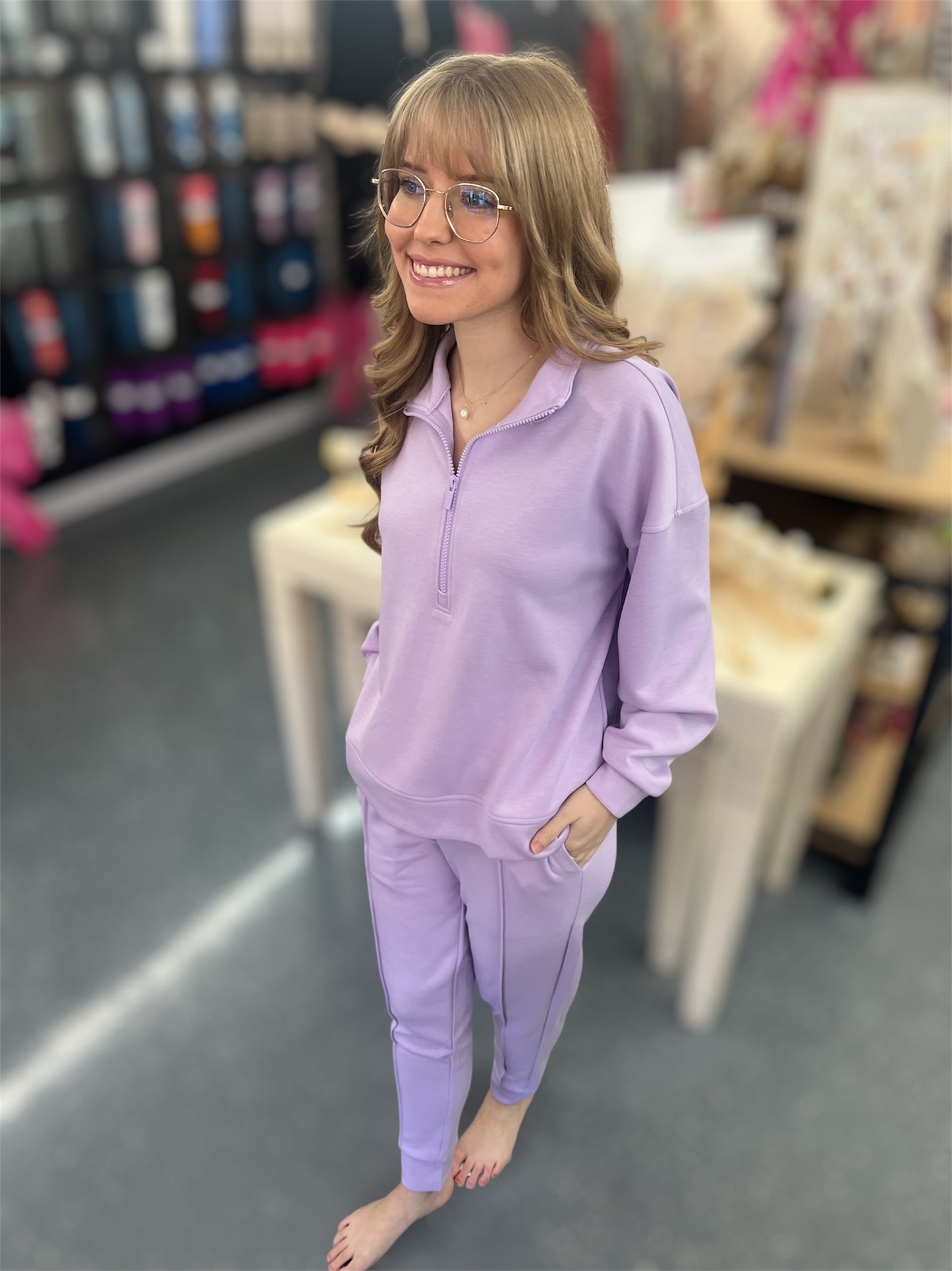 Lilac Haven Quarter Zip Set