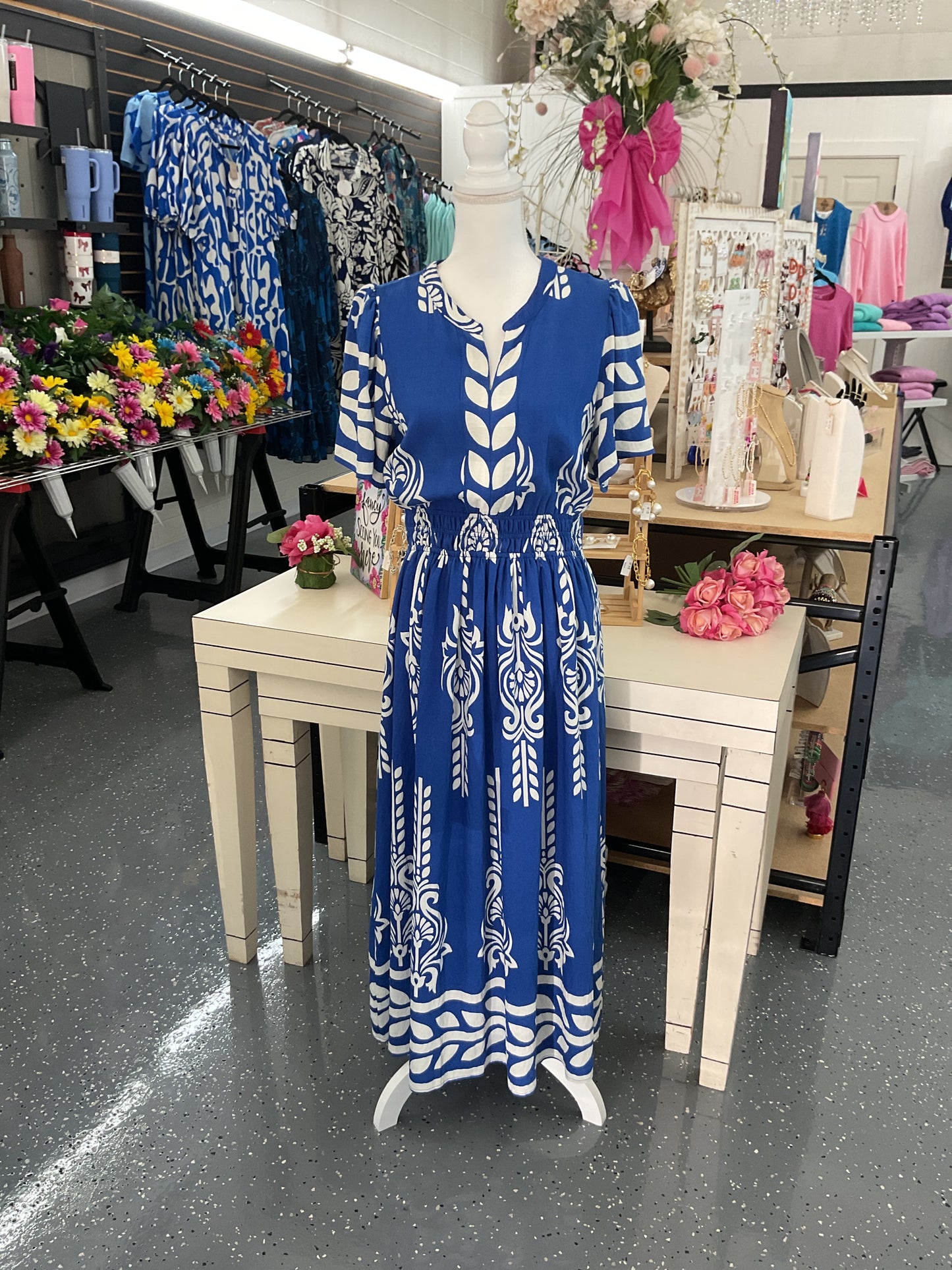 The Santorini Breeze Dress