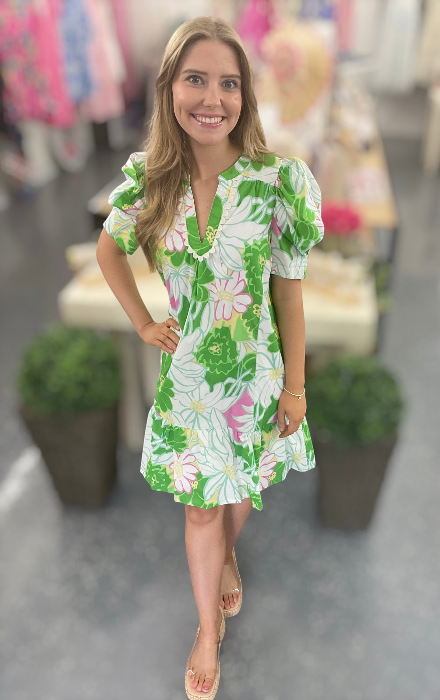UM Garden Green Bloom Dress