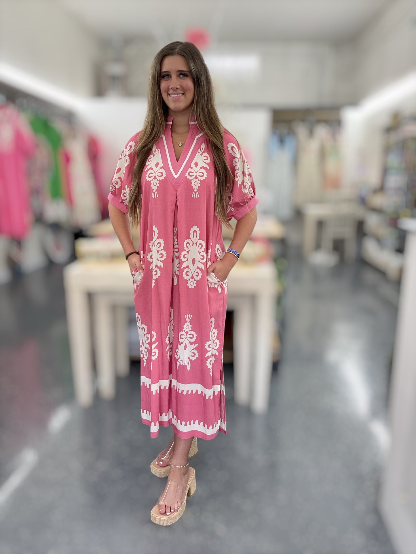 Rosy Bloom Dress