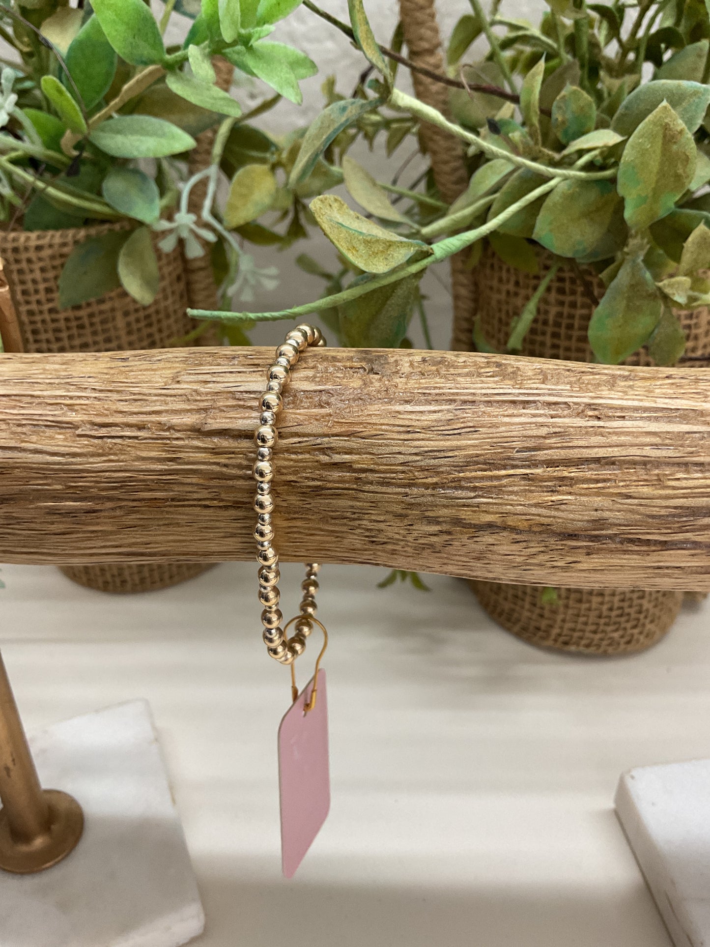Golden Beaded Bracelet