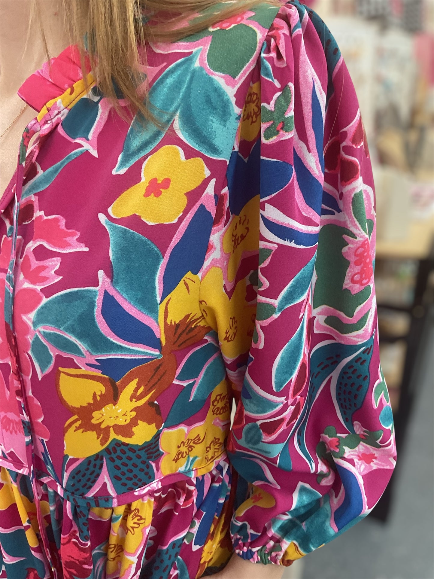 Sunset Bloom Boho Dress