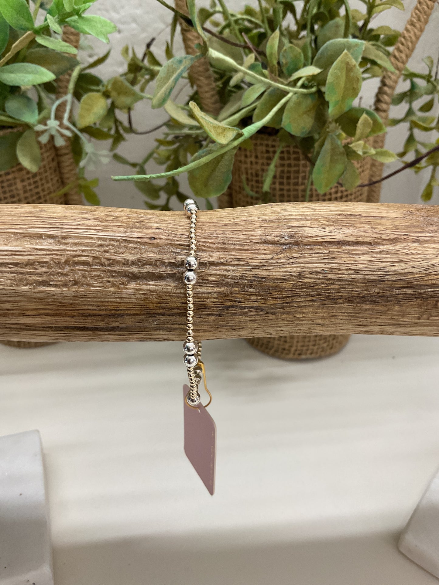 Silver Duo Golden Bracelet