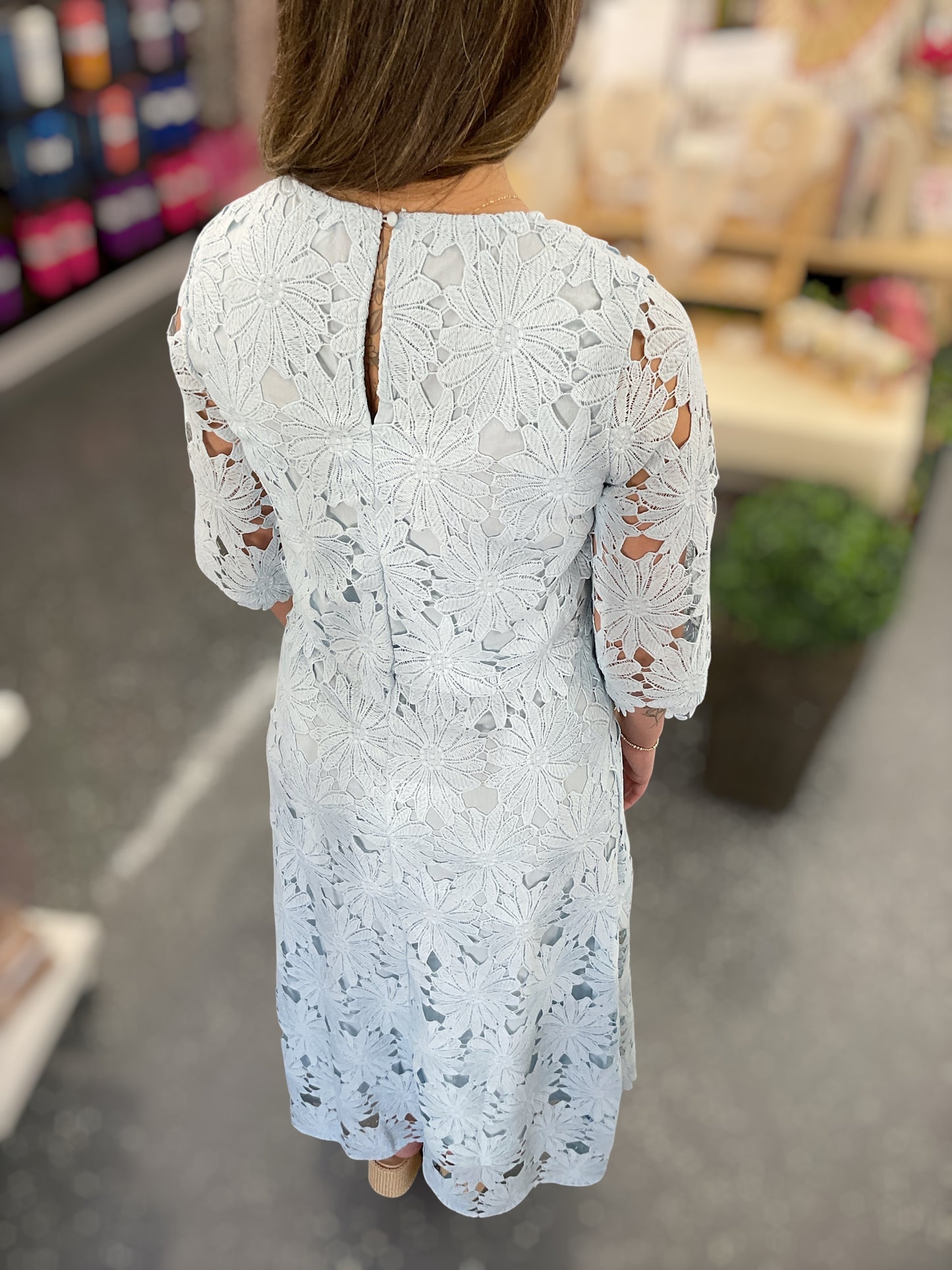 Blue Hydrangea Lace Set