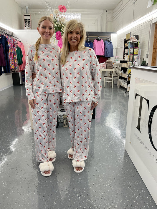 MS Santa Stripes Pajama Set