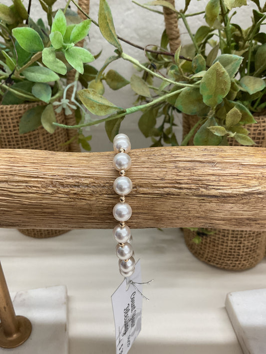 Pearl and Gold Mix Blessing Bracelet