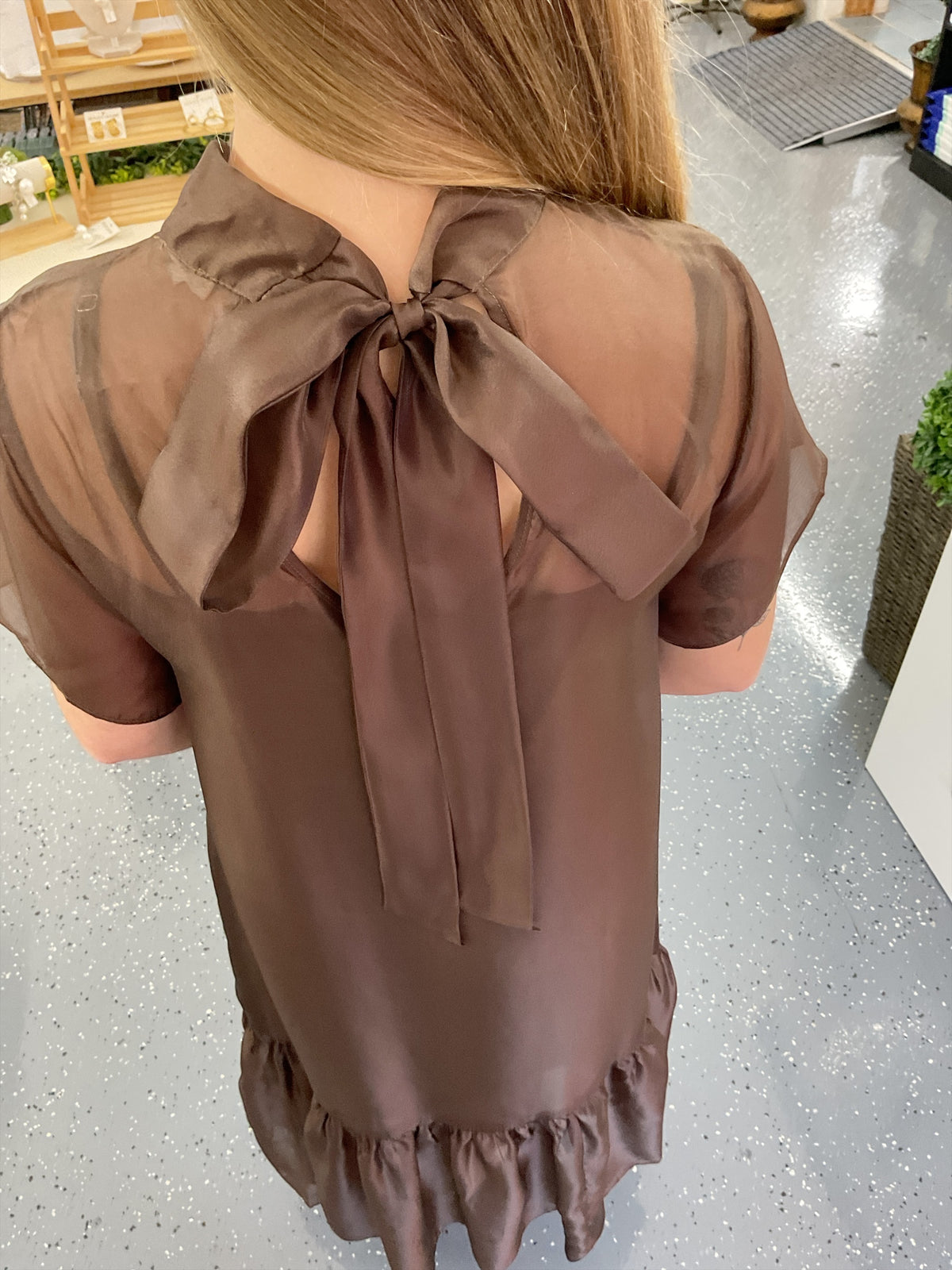Espresso Elegance Dress